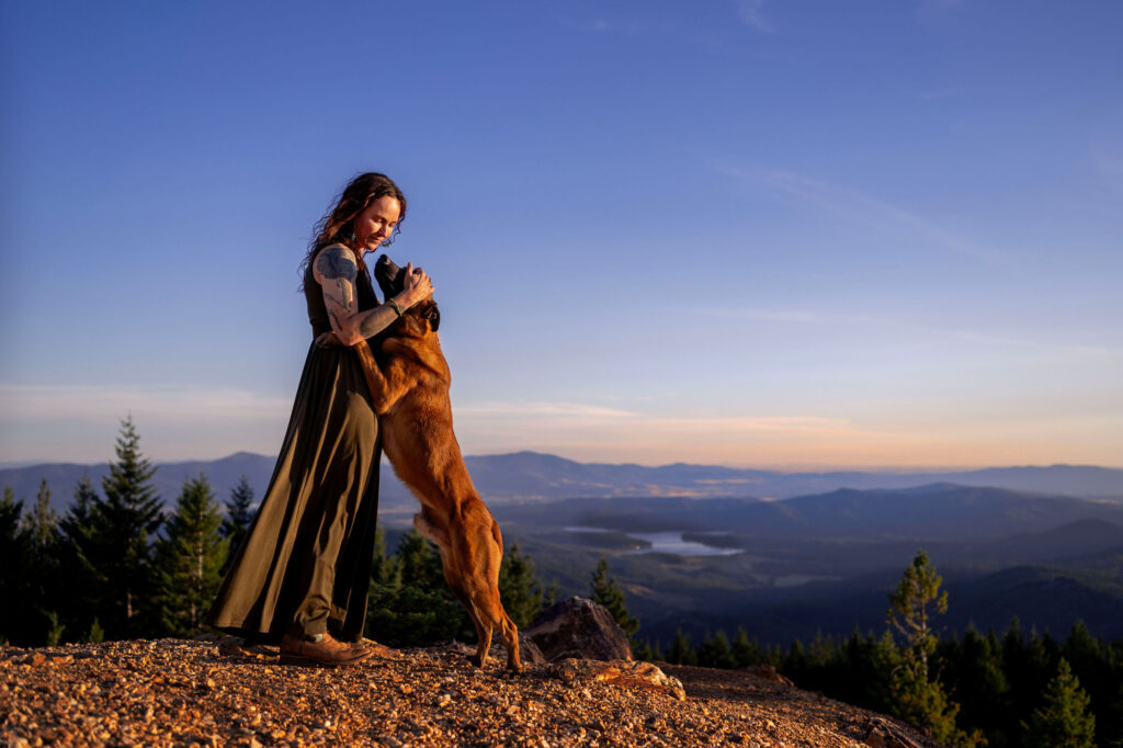Why the Inland Northwest aches for dog photos 8 Maike and Zero at Quartz Lookout